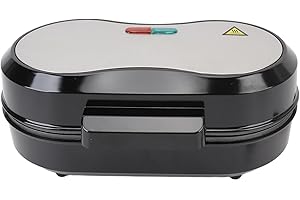 Double Mini Pancakes Maker Burger Breakfast Machine Non Stick Omelette Arepa Maker Small Electric Grill Griddle Ideal for Bre