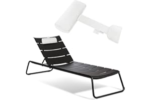 AOSYCO Headrest Pillow for Chaise Lounge, All Weather Weighted Outdoor Chaise Head Pillow, Pool Chaise Lounge Pillows Sunbathing Swing Pool Furniture, Chaise Lounge Cushion