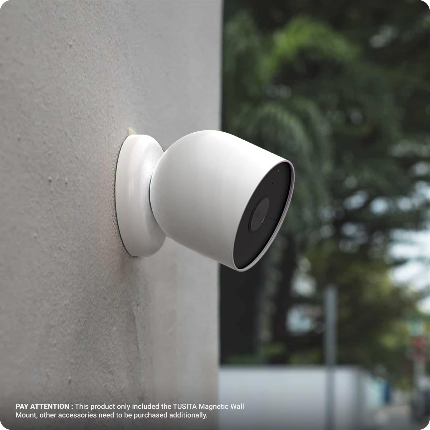 TUSITA Magnetic Wall Mounts Compatible with Google Nest Cam Outdoor or Indoor 2nd Generation Cameras, 2-Pack