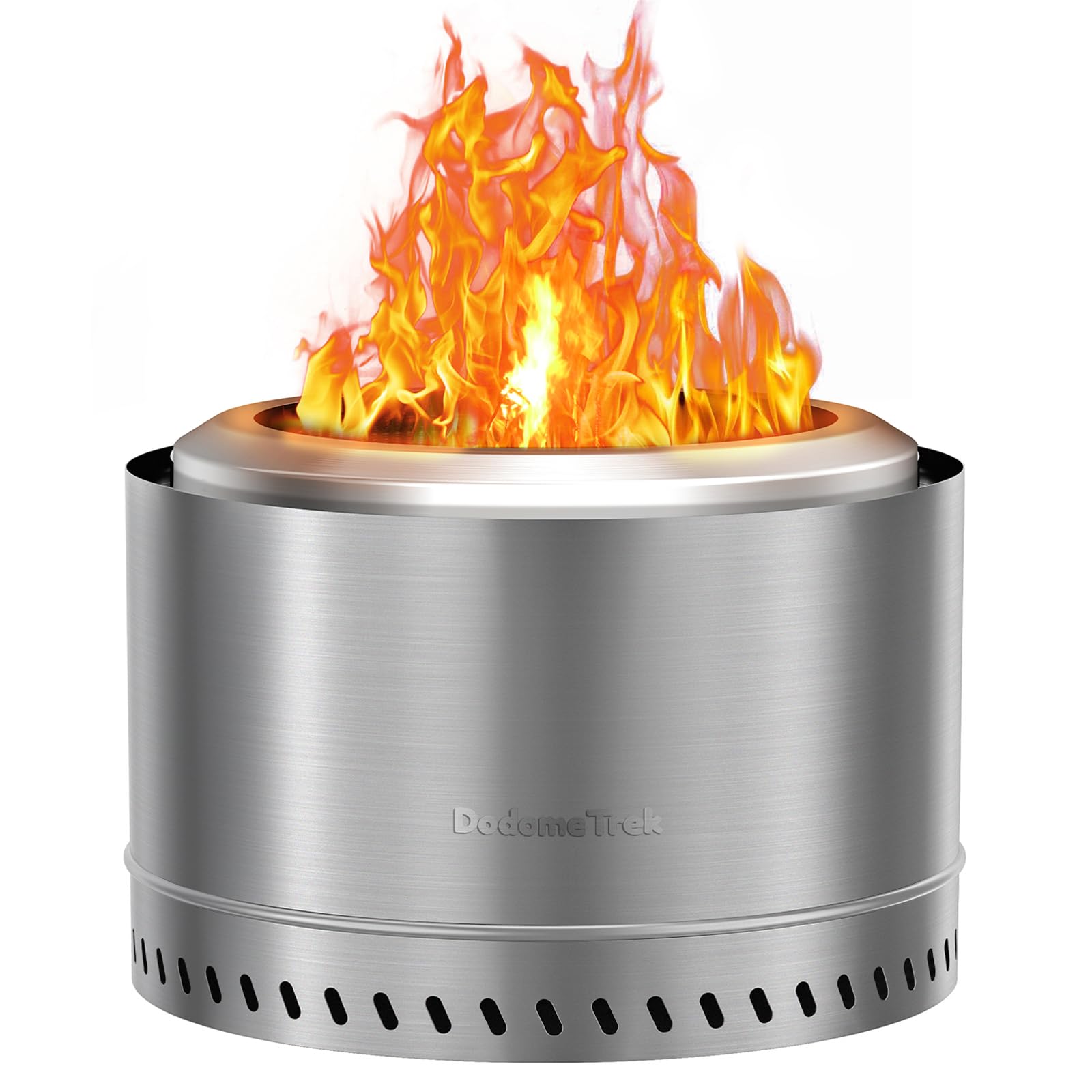 Smokeless Fire Pit with Travel Bag, Portable Outdoor Wood Burning Fireplace, 19 Inch Stainless Steel Image