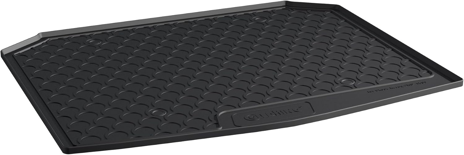 Gledring Rubbasol (Rubber) Boot Mat compatible with Skoda Karoq 2WD/WD 7/2017- (Lower variable floor), Black