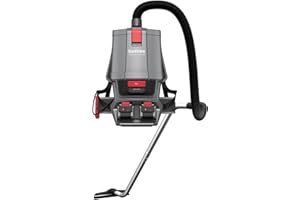 Sanitaire Transport Commercial Cordless Backpack Vacuum with Adjustable Wand, Dual 24V Batteries, Handheld Controls, SC580A. Gray