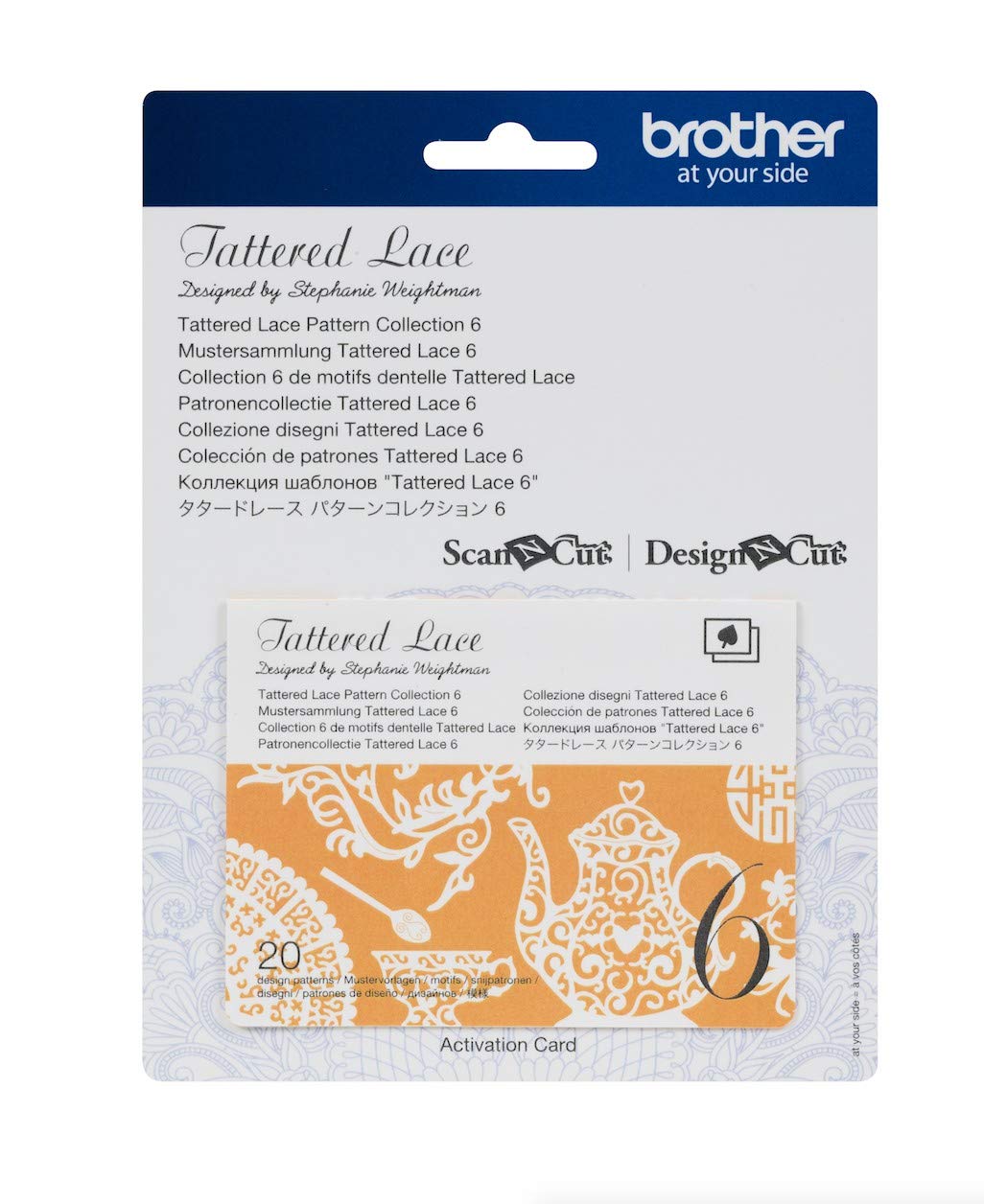 Brother ScanNCut Collection of 20 Lace Patterns Card No. 06