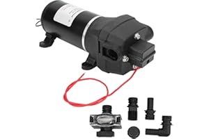 Diaphragm Pump Engineering Plastics Electric Diaphragm Water Pump Low Noise Power Consumption 24V 6.0A 4.5GPM 40PSI/2.8BAR