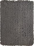 Luxurious Bathroom Rugs by Momentum Home | Plush Non-Slip Bath Rugs | Stylish, Absorbent, 100% Machine Washable | Modern Bath Shag Bath Mats | 21 X 34 | Gray