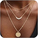 JIKASI Black Necklaces for Women Trendy, Dainty Black Pendant Necklace Sun CZ Black Necklace Stackable Non Tarnish Simple Womens Necklaces Jewelry for Women Gifts