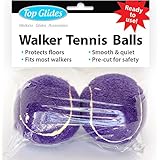 Top Glides Precut Walker Tennis Ball Glides (Purple)