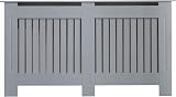 AVC Designs Kensington Radiator Cover Large Grey MDF Vertical Slat Living Room