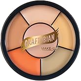 Graftobian Corrector Wheel - Light | Professional Full-Coverage Color Corrector for Blemishes, Tattoos, Birthmarks & Skin Discoloration | Highly Pigmented, Blendable Concealer for Flawless Complexion