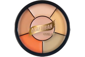Graftobian Corrector Wheel - Light | Professional Full-Coverage Color Corrector for Blemishes, Tattoos, Birthmarks & Skin Discoloration | Highly Pigmented, Blendable Concealer for Flawless Complexion