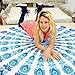 Indian Mandala Round Roundie Beach Throw Tapestry Hippy Boho Gypsy Cotton Tablecloth Beach Towel