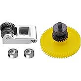 Upgrade Hardened Steel Extruder Gear Assembly for Bambu Lab P1P, P1S, X1C, X1E, Oblique Tooth Nano Coating Hardened Steel Ext
