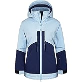 GEMYSE Women's Ski Jacket Waterproof Snow Jacket Windproof Warm Winter Coat Hooded Snowboarding Windbreaker