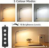 Lepro Desk Lamp Clamp 460lm Eye Caring Clip On LED Dimmable 3 Modes USB view 2