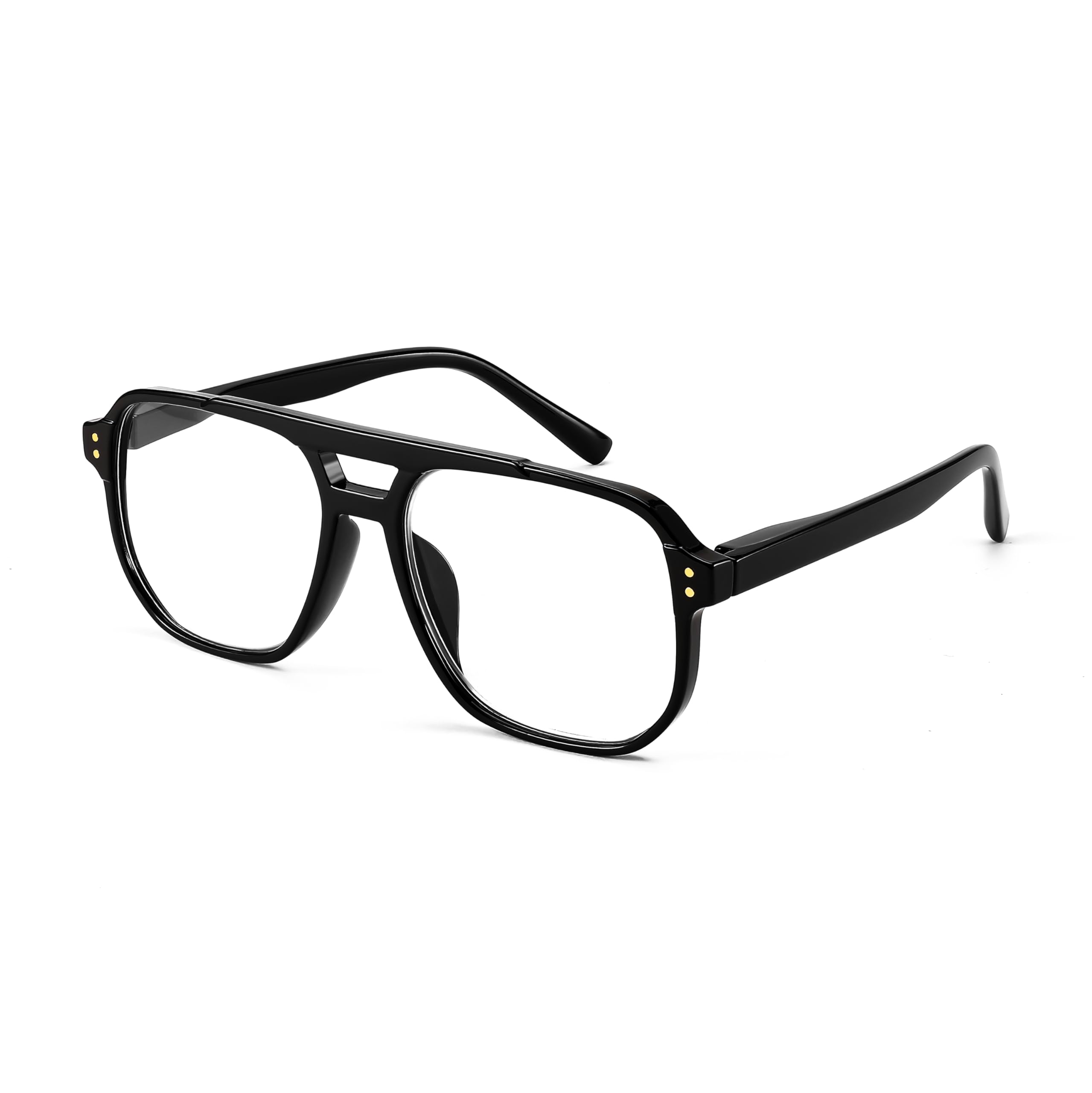 Photo 1 of (USED/FAIR) (GOOD) FEISEDY Retro Aviator Reading Glasses Women Men Blue Light Blocking Reader Plastic Lightweight Frame B0071(Black,1.5x)