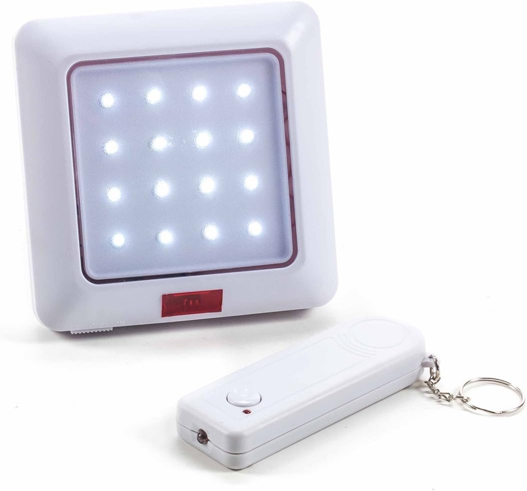 Safe LED-Lampe mit Fernbedienung, 16 LEDs, Batteriebetrieb, Reichweite ...