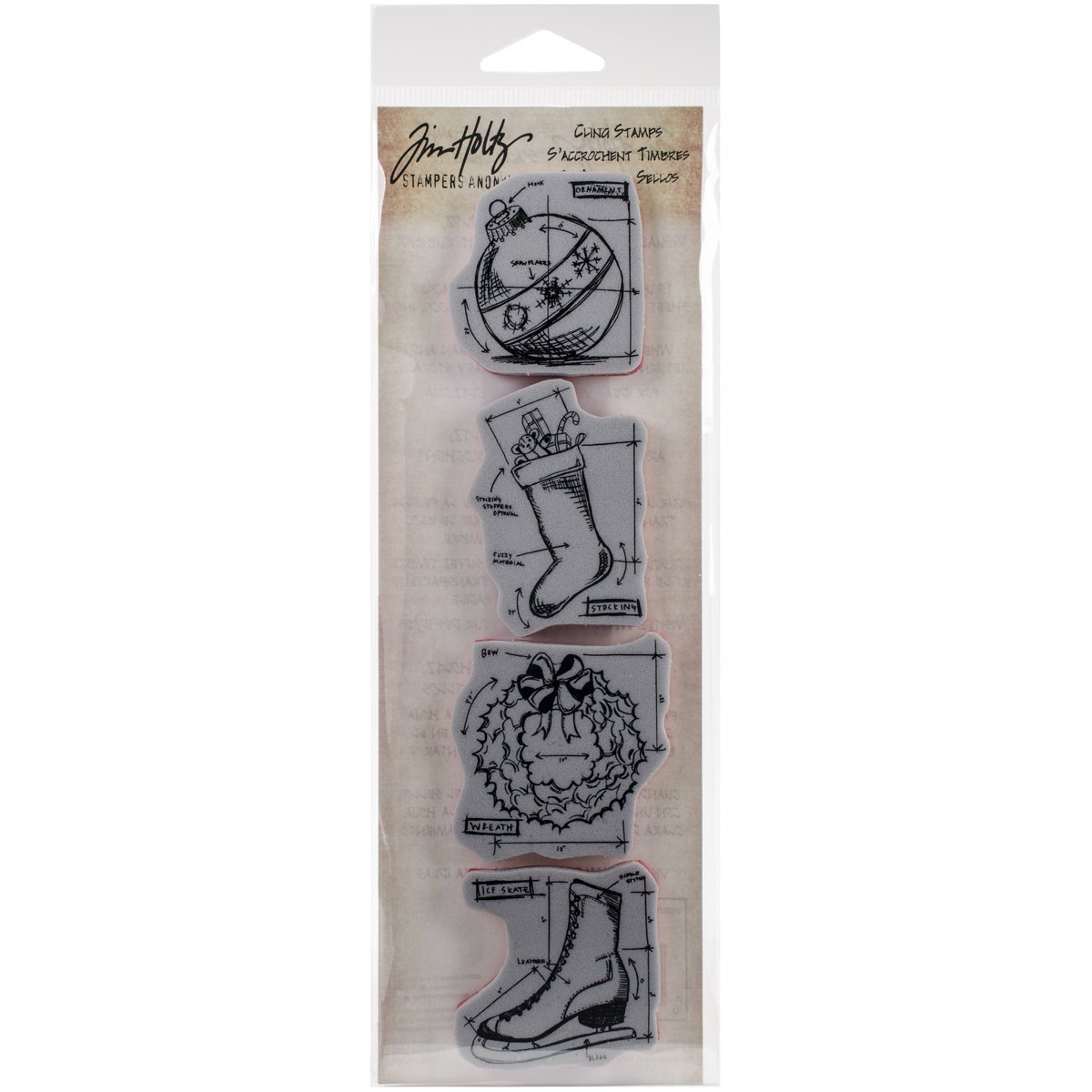 Stampers Anonymous_AGW "Christmas" 2 Mini Blueprints Strip