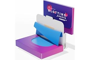 ROSELYNBOUTIQUE Oil Blotting Sheets for Face - 200 Organic Premium Flexible Silky Blotting Sheets Instant Oil-Absorbing Remove Excess Oil & Shine Oil Control Films