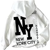 Floerns Boy's Letter Print Drop Shoulder Hoodie Long Sleeve Casual Hooded Sweatshirt