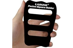 LADIZIO Pocket Square Holder, Pocket Squares for Men, Accessories for Men’s Square Scarf, Suits, 1/2/3/5/8 Pack Assorted