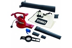 Toro 51609 Ultra 12 Amp Variable-Speed up to 235 Electric Blower/Vacuum with Metal Impeller