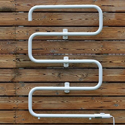 Towel Warmer Rack Wall Mount - Electric Drying Unit 2 in 1 Standing/Mounting Bundle w Anti Slip Accessory Pad