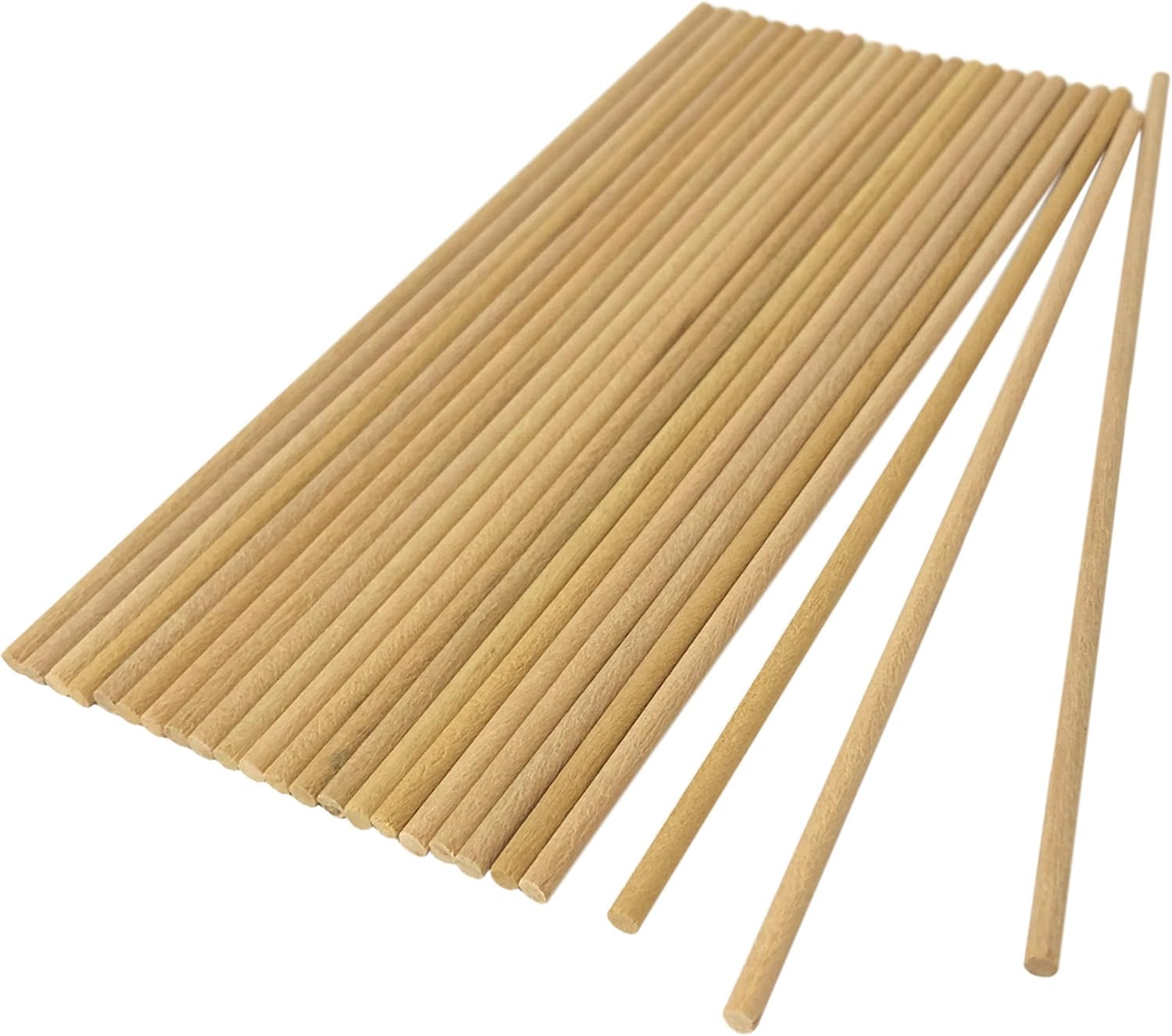 TAURISH Watchmakers Peg Wood Set 24 Pieces 3mm x 150mm for Precision Watch Repair Cleaning Tweezers and Pinions