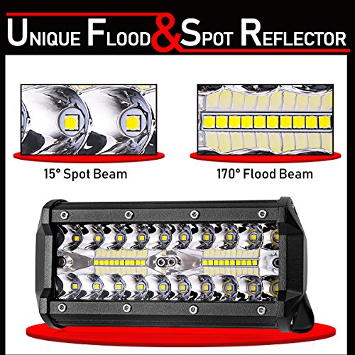 image for Led Pod Lights, Swatow Industries 2PCS 6Inch 240W Osram Spot Flood Com