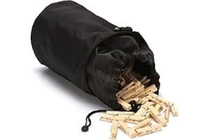 Clothespin Bag Hanging Clothesline Peg Organizer Storage Bags- 600D Oxford Cloth Waterproof and Dust-proof Home Hanger Clip H