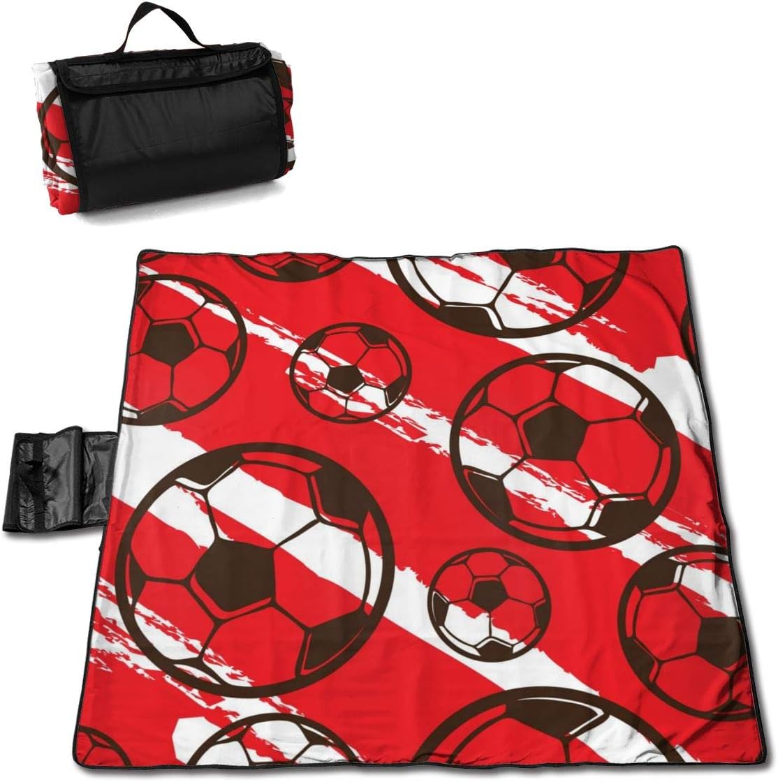 HONGSH Outdoor Picnic Blanket, Beach Blanket, Football