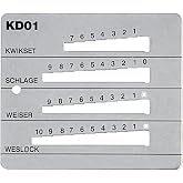 Pro-Lok 4-in-1 Key Guage - KW1, SC1, WK1, WE1 - Stainless Steel - Made in USA