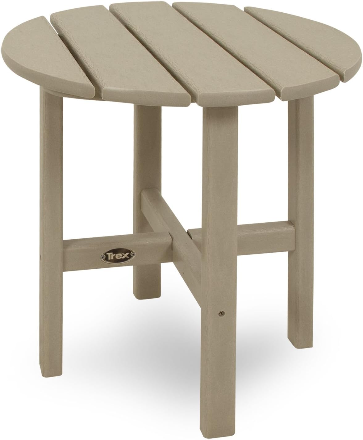 hunter green patio sets on Trex Outdoor Furniture Cape Cod Round 18 Inch Side Table Rainforest Canopy Side Tables Kolenik Patio Lawn Garden