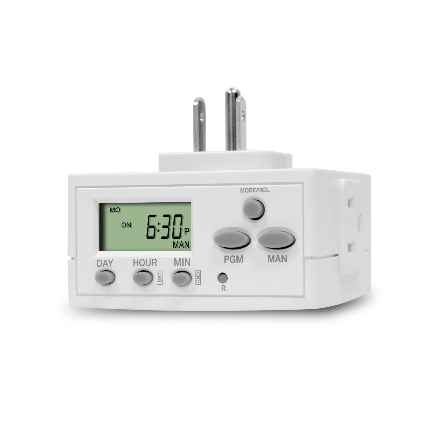 Plug In Digital Timer for Electrical Outlets 120V/15A TopGreener TGT02