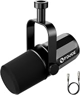 FDUCE SL40X XLR Dynamic Microphone for Vocals Voice Isolation Black