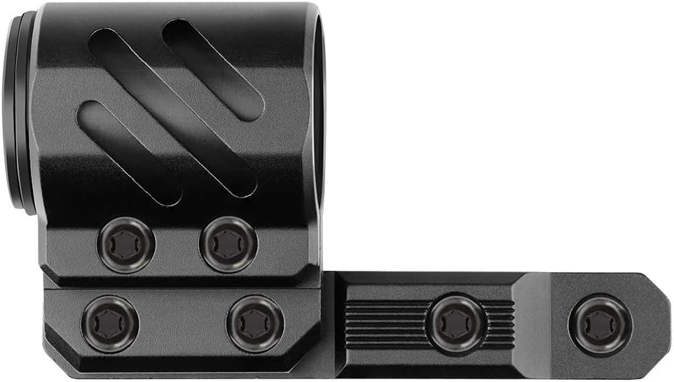 Feyachi M-Lok Offset Flashlight Ring Mount for Mlok Rail System - 2 Mounting Inserts Included fits 27mm 25.4mm 20mm Diameter Flashlight : Sports & Outdoors