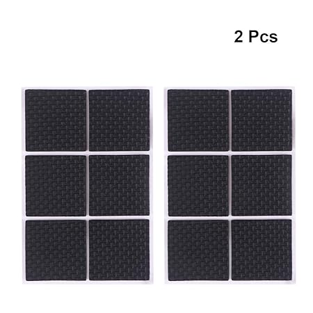 Yardwe 12pcs Self Adhesive Furniture Pads Anti Slip Furniture Grippers Stopper Rubber Floor Protectors