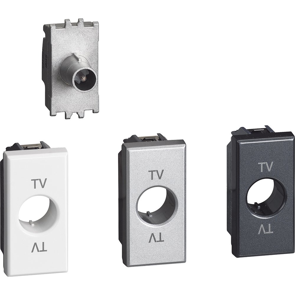 BTicino h4202p10 Axolute TV Socket Terminal, 10 dB, 1 m