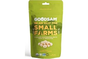 GoodSAM Organic Raw & Unsalted Macadamia Nuts, 4 OZ