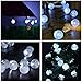 Solar Globe String Light, CMYK 20ft 30 LEDs Waterproof Crystal Balls Outdoor Fairy Lights, Starry Lights for Home, Party, Wedding, Yard, Garden (Cool White)