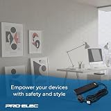 PRO ELEC PELB1706 4 Gang Surge Protected Mains Extension Lead 2m Black view 8