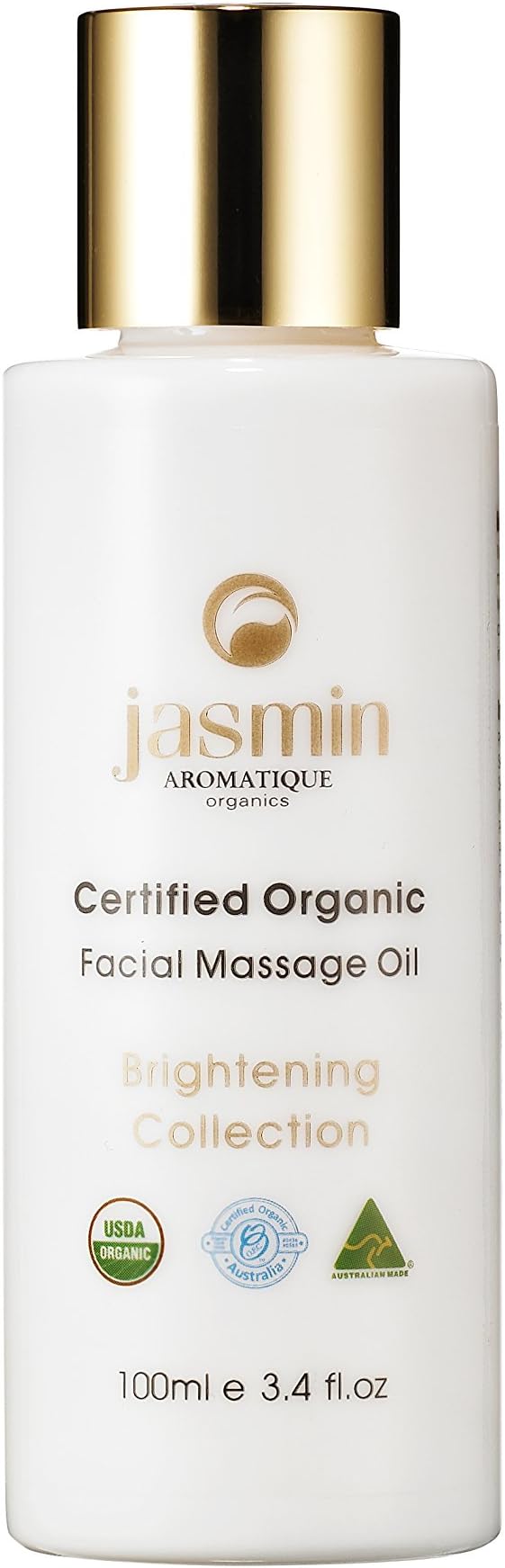 Jasmin Organics Facial Massage Oil Certified Organic