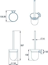 Croydex Westminster Toilet Brush Holder - Chrome view 6