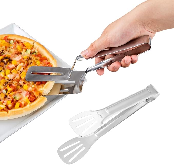 Steak Clamps Pizza Clip Fish Gripper 2 PCS 304 Stainless Steel Handy