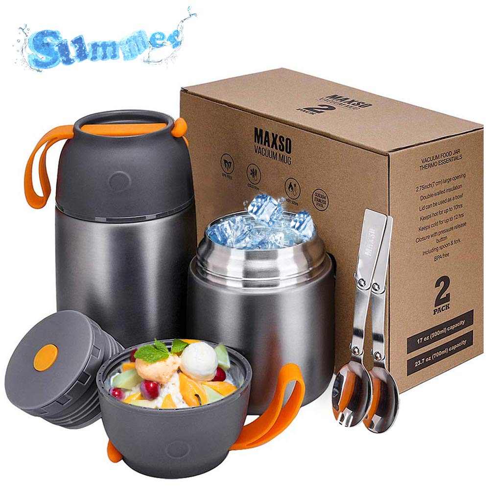 thermos dual compartment food flask