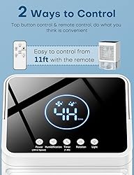 COOLECH Personal Air Conditioner w/Remote & LED