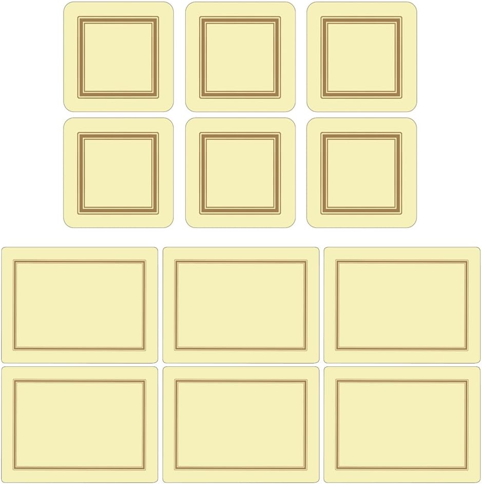 Pimpernel Classic Cream Placemats and Coasters Set of 6 Amazon.co.uk