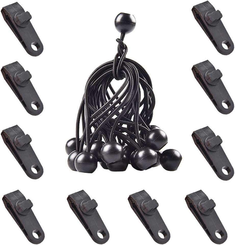 Tarp Clips, Heavy Duty Lock Grip Clamps Thumb Screw Tent Clip Awning