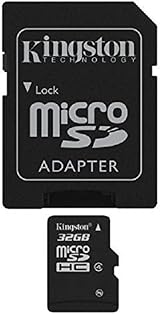 Kingston 32GB microSDHC Class 4 Flash Card + SD Adapter Waterproof Shockproof view 2