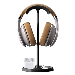 Headphone Stand, Curved Headset Stand with Storage