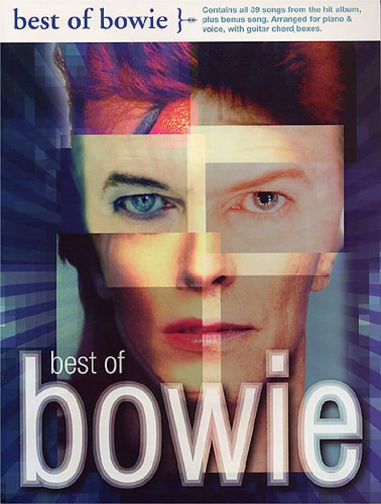 The Best of Bowie: Songbook for Piano/Vocal/Guitar | Artist Collection Sheet Music Book for Students Teachers and Fans | Intermediate Rock Arrangements with Lyrics Chord Boxes Performance Notes